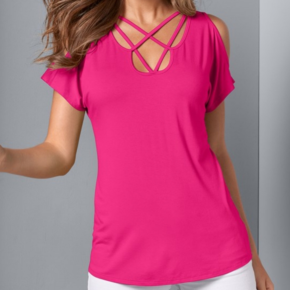 Cold shoulder top